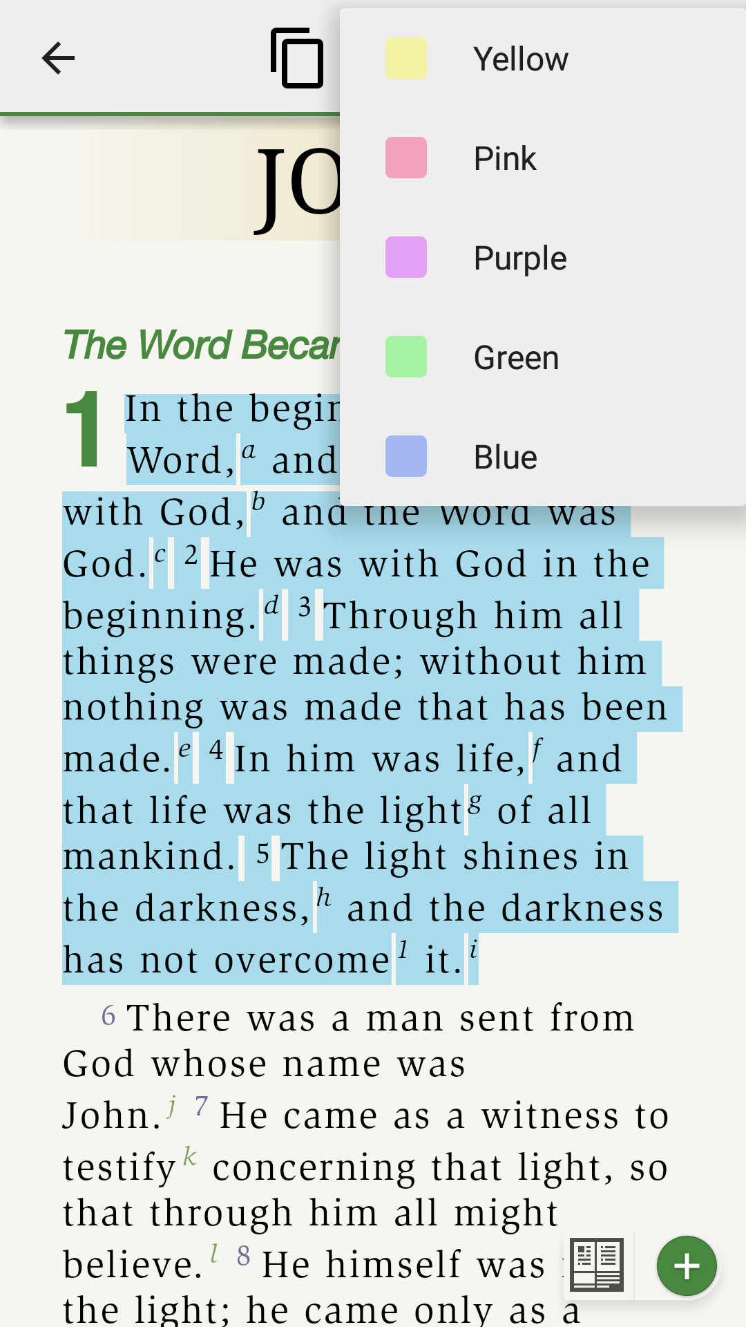 Bible Highlight 